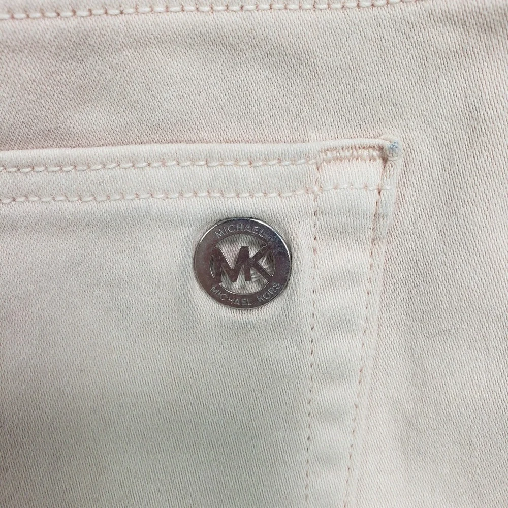 Michael Kors Women Izzy Skinny Jeans Size 10 Pink Mid-Rise QS09AD894L‎